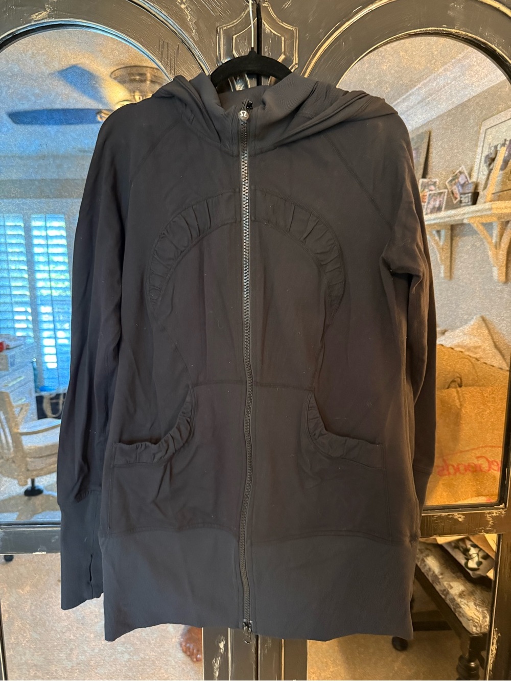 lululemon athletica Black Hooded Zip-Up Jacket
